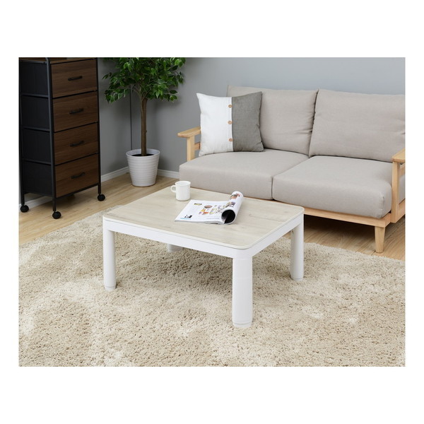 山善 折れ脚カジュアルこたつ NCF-80601 ホワイト | 激安の新品・型