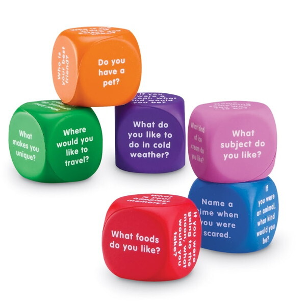 LEARNING RESOURCES LER 7300 Conversation Cubes pbTCR