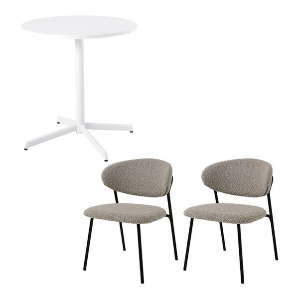 ���� LT-4931WH-49GY-3S �O���[ [�e�[�u��&�`�F�A3�_�Z�b�g]