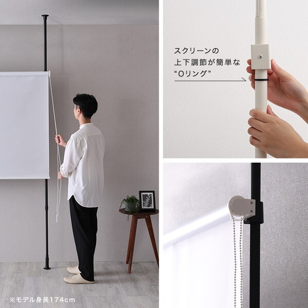 電動ロールスクリーン SRB B020 幅180×高さ220cm ホワイト TOSO（トーソー） TOSO Sロールスクリーン 幅180cm×高さ220cm メーカー