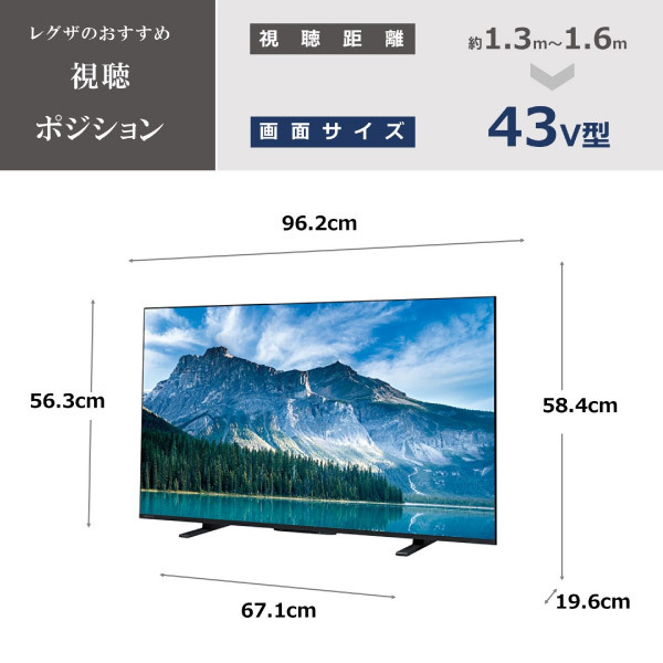 東芝 43M550M REGZA [43V型 地上・BS・110度CSデジタル 4Kチューナー内蔵 液晶テレビ] | 激安の新品・型落ち・アウトレット  家電 通販 XPRICE - エクスプライス (旧 PREMOA - プレモア)