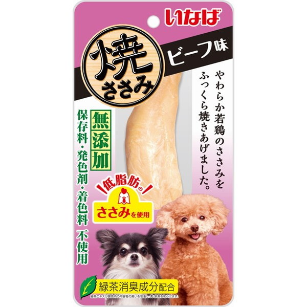 いなばペットフード 犬おやつ 焼きささみ ビーフ味1P R-40 | 激安の