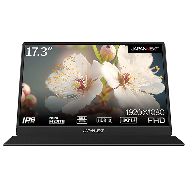 JAPANNEXT JN-MD-IPS1730FHDR 液晶ディスプレイ / 17.3型 / 1920×1080 / miniHDMI×1、USB  Type-C×2 / ブラック / スピーカー:有 | 激安の新品・型落ち・アウトレット 家電 通販 XPRICE - エクスプライス (旧