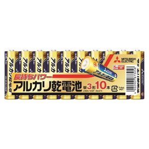 三菱ライフネットワーク 単3アルカリ乾電池/10本パック