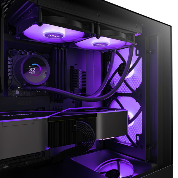 NZXT RF-C12TF-B1 ブラック F120 RGB CORE TRIPLE PACK & RGB Lighting