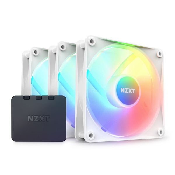 NZXT RF-C12TF-W1 ホワイト F120 RGB CORE TRIPLE PACK & RGB Lighting