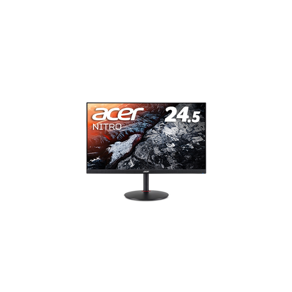 ACER XV252QFbmiiprx Nitro 24.5型ワイド液晶ディスプレイ (24.5型 / フルHD:1920×1080 (16:9) /  DisplayPort、HDMI / ブラック / スピーカーあり / IPS / 非光沢 / 400cd / 1ms / 0.5ms / ...