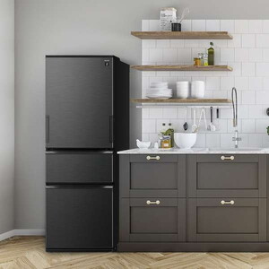 SHARP SJ-PW37P-H ダークアッシュグレー [冷蔵庫(374L・左右フリー