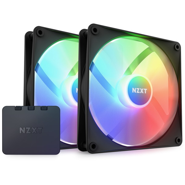 NZXT RF-C14DF-B1 ブラック F140 RGB CORE TWIN PACK & RGB Lighting