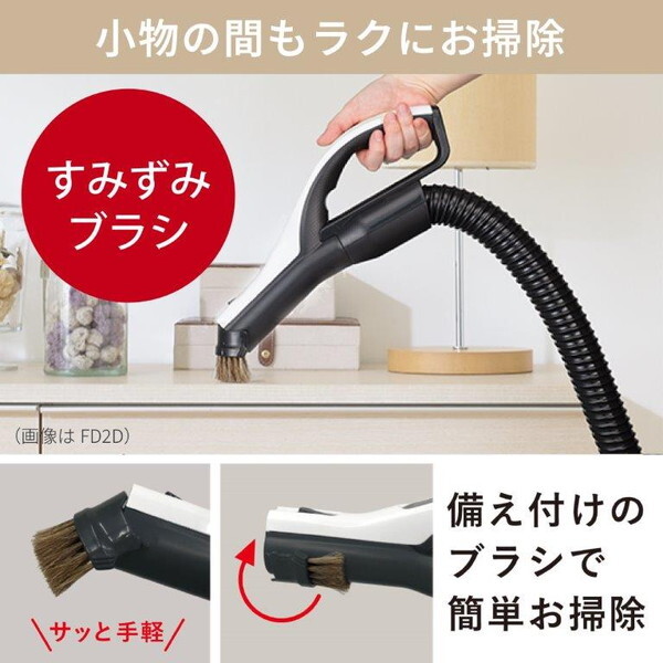 Mitsubishi TC-FJ2E 掃除機本体 MITSUBISHI TC-FJ2E シャイニーホワイト Be-K [紙パック式掃除機