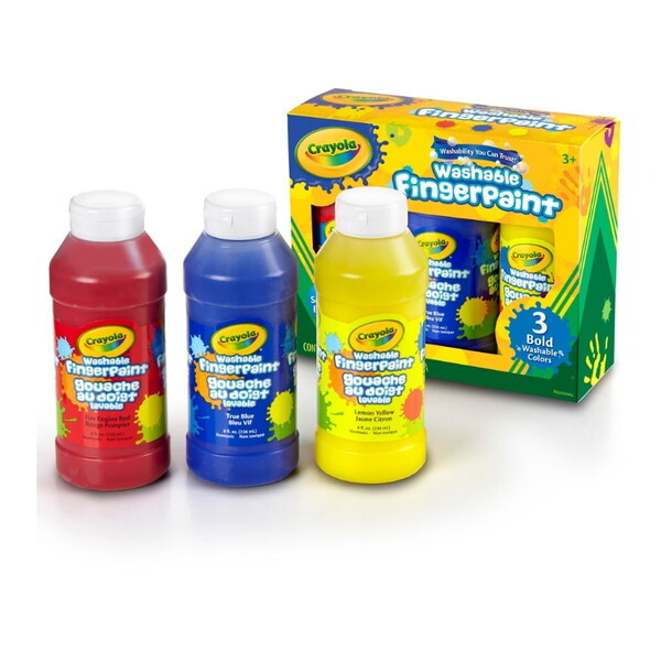 Crayola Washable Finger Paint Bold łƂtBK[yCg 3FZbg ({[h) 551310