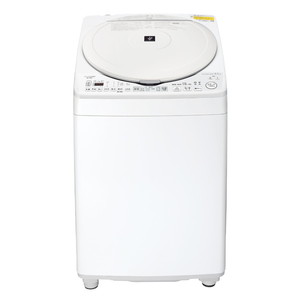 SHARP ES-TX8H-W ホワイト系 [縦型洗濯乾燥機 (洗濯8.0kg/乾燥4.5kg