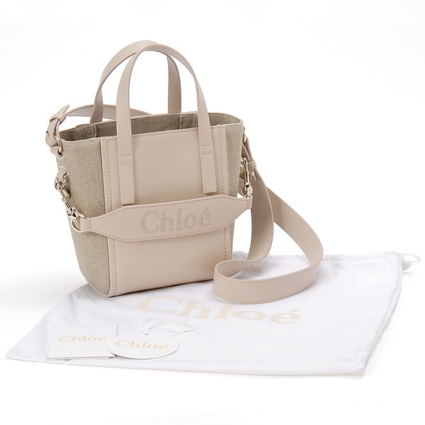 Chloe クロエ スモールトートバッグ ベージュ CHC23AS425 L16 26Z
