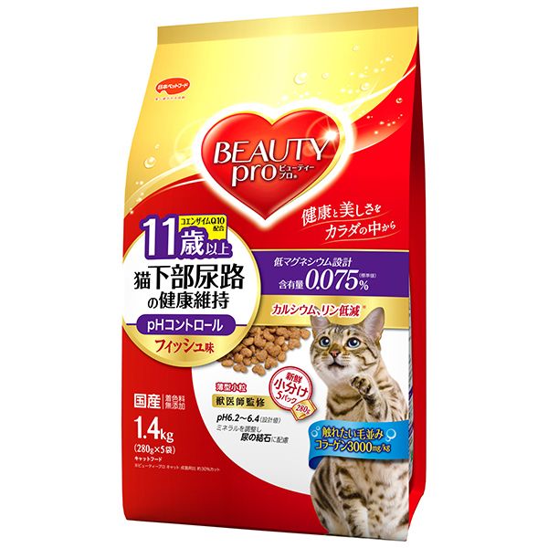 日本ペットフード ビューティープロ下部尿路健康11歳猫1.4Kg | 激安の