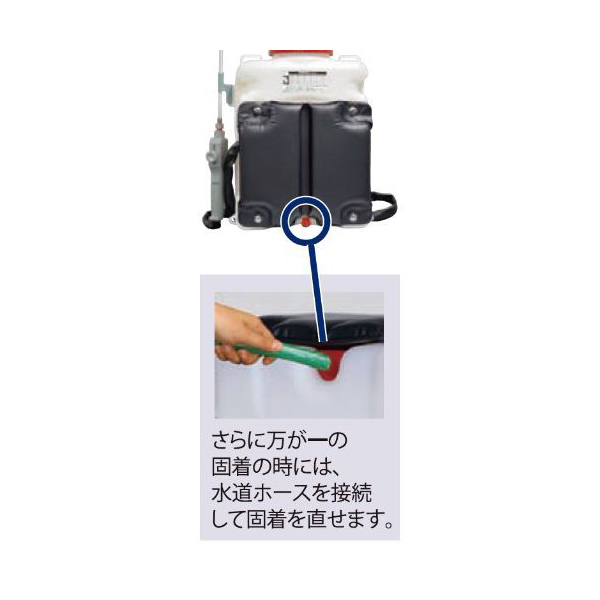 工進(KOSHIN) 背負い式 乾電池 噴霧器 タンク 7L 消毒名人 DK-7D 単一型 乾電池 6本使用(別売) ダイヤフラム ポンプ - 2