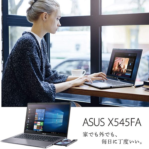ASUS X545FA-BQ227T スレートグレー X545FA [ノートパソコン 15.6型 / Win10 Home / DVDスーパーマルチ/  Office搭載]