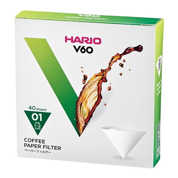 HARIO VCF-01-40W �z���C�g [V60�p�y�[�p�[�t�B���^�[01W (�`2�t�p�E40����)]