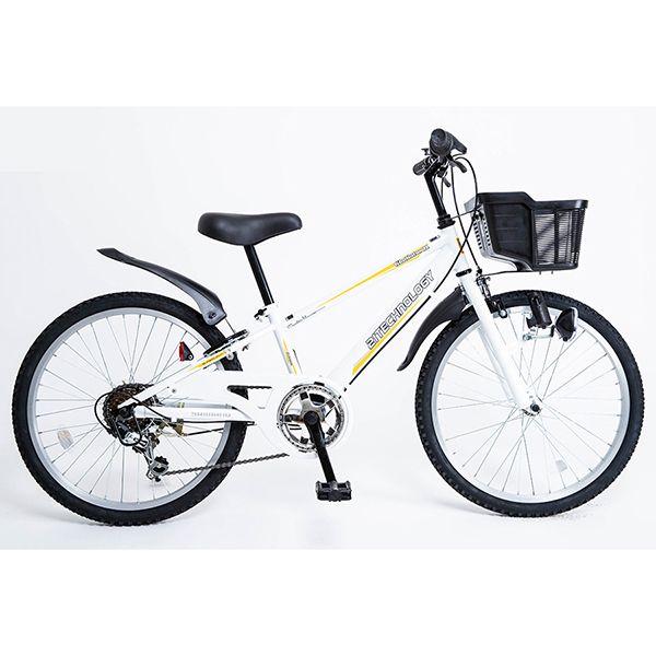 21Technology KD226 ホワイト [子供用自転車（22インチ・6段変速