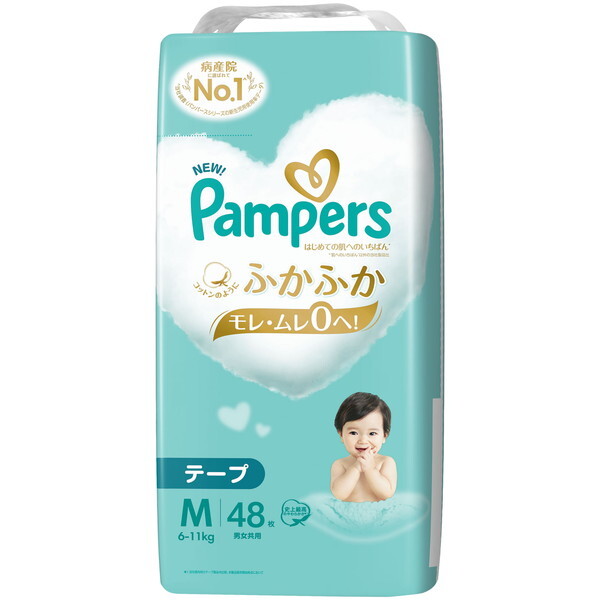 P&G pp[X ͂߂Ă̔ւ̂΂ 6`11kg e[v MTCY 48