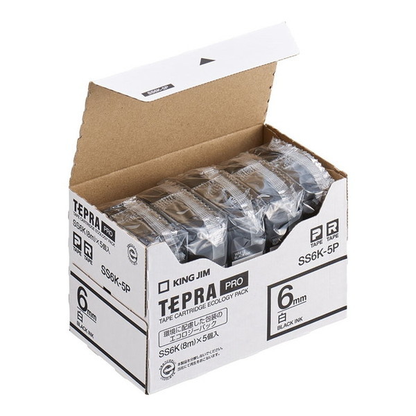 KING JIM SS6K-5P �e�v��PRO�e�[�v�G�R�p�b�N �����x�� 5��