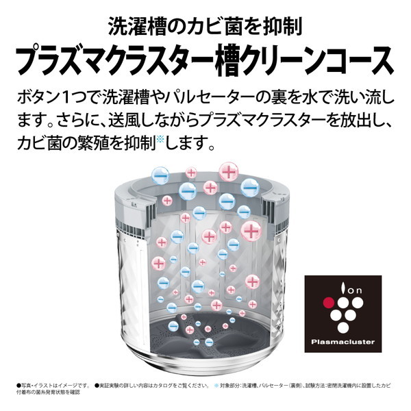 SHARP ES-PW8H-N ゴールド系 [縦型洗濯乾燥機 (洗濯8.0kg/乾燥4.5kg