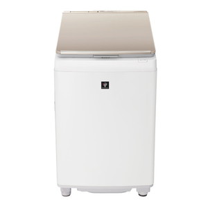 SHARP ES-PW8H-N ゴールド系 [縦型洗濯乾燥機 (洗濯8.0kg/乾燥4.5kg