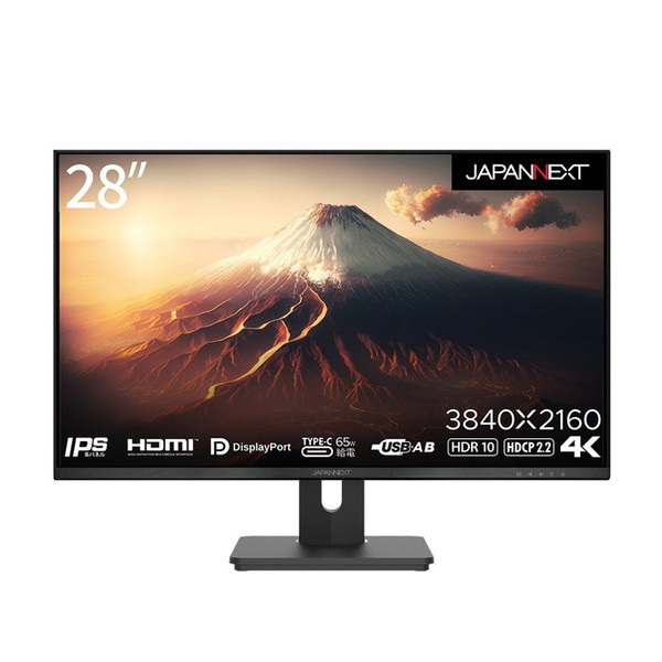 JAPANNEXT JN-IPS282UHDR-C65W ブラック [液晶ディスプレイ 28型 ...