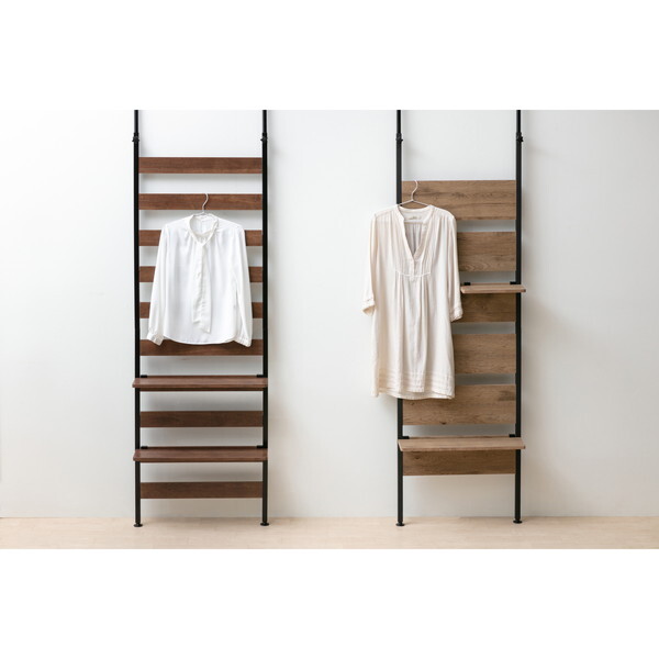 アイリスオーヤマ WLR-T66 ブラック ウッドウォールラック棚付き メーカー直送 ウッドウォールラック(ブラック) 幅(約)：68.1cm | アイリスオーヤマ