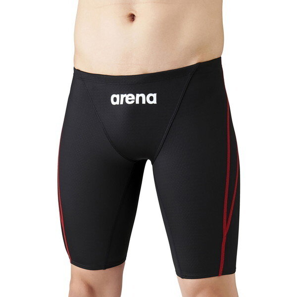 arena ジュニア女子布帛水着　カーボンエアスクエア arn-4000wj_bkbl.jpg