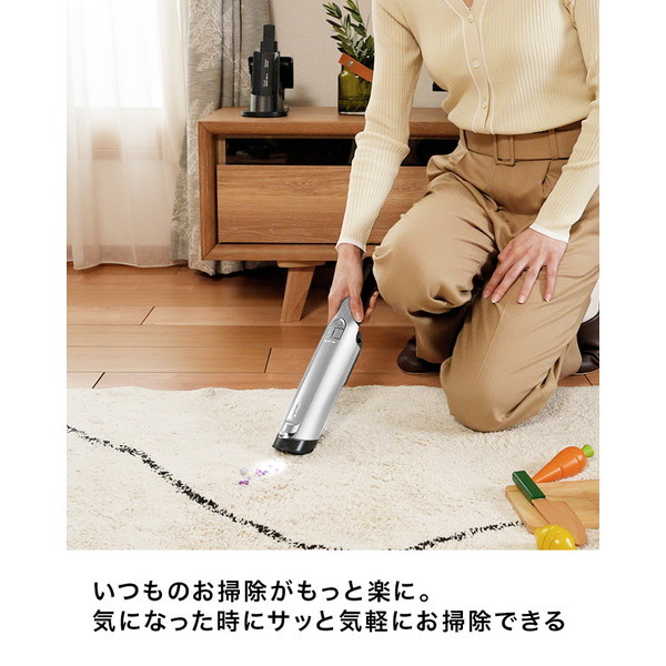shark WV415JWH グレイホワイト EVOPOWER EX [充電式ハンディ