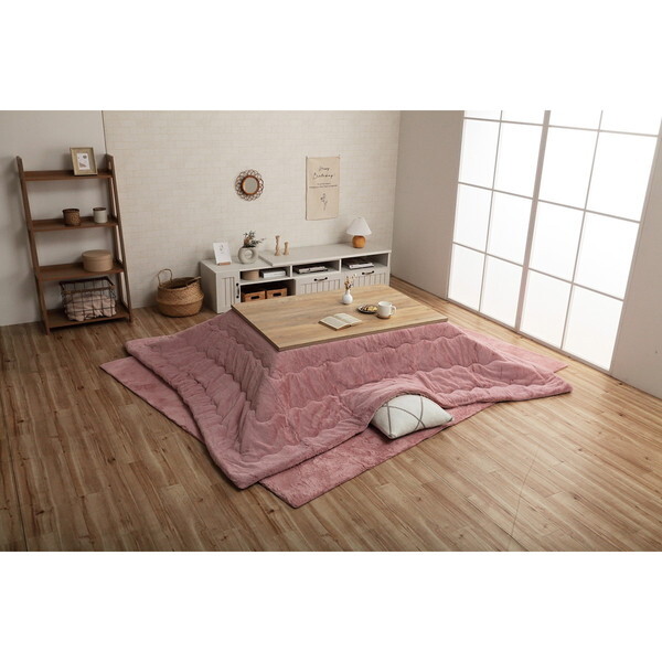 ピンク ふわふわ布団付きこたつ 70cm ピンク ふわふわ布団付きこたつ 70cm ピンク ふわふわ布団付き