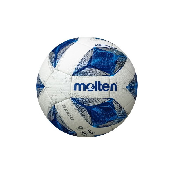 モルテン サッカーボール 5号球 ヴァンタッジオ5000 検定球 ホワイト×ブルー F5A5000