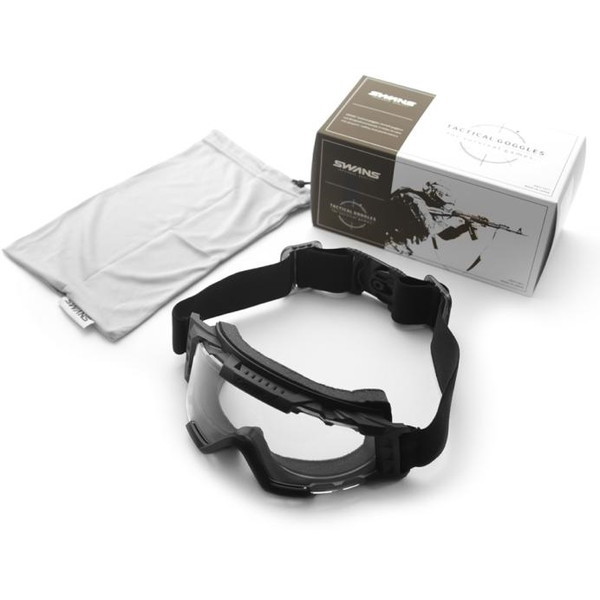 【SWANS】タクティカルゴーグル（ブラック） | 軍用モデル X400 タクティカルゴーグル ブラックフレーム