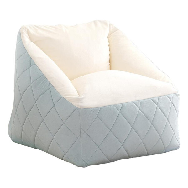 ホームテイスト SH-07-OKBKS 大人かわいいインテリア 背もたれ付きビーズソファ 【Chammy -チャミー-】 ブルー