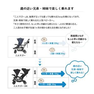 KATOJI ベビーカー 二人でゴーDX オニキス ブラック レインカバー付 41335 [二人乗りベビーカー (生後4ヶ月～体重20kgまで)]  【保証期間：1年】 | 激安の新品・型落ち・アウトレット 家電 通販 XPRICE - エクスプライス (旧 PREMOA - プレモア)