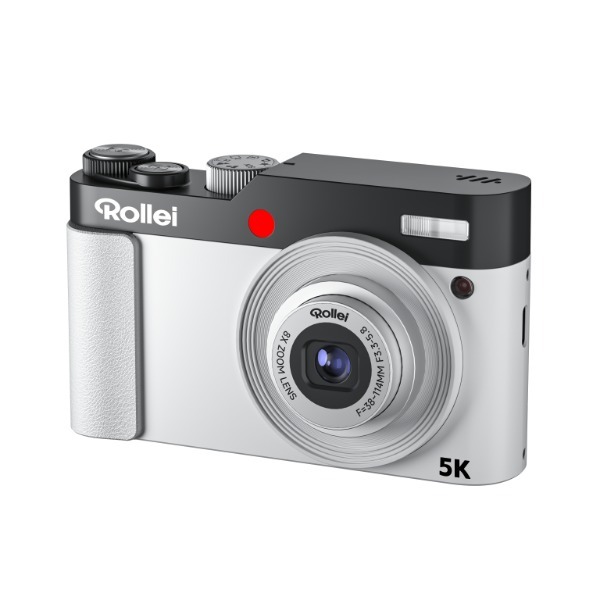 keian KDCR500-WH �z���C�g Rollei HYBRID 8X ZOOM CAMERA [�R���p�N�g�f�W�^���J���� (6400����f)]