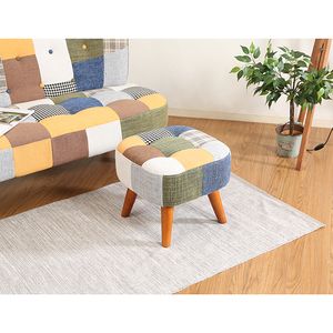 不二貿易 44339 パッチワークスツール デイジー ブルーイエロー | 激安