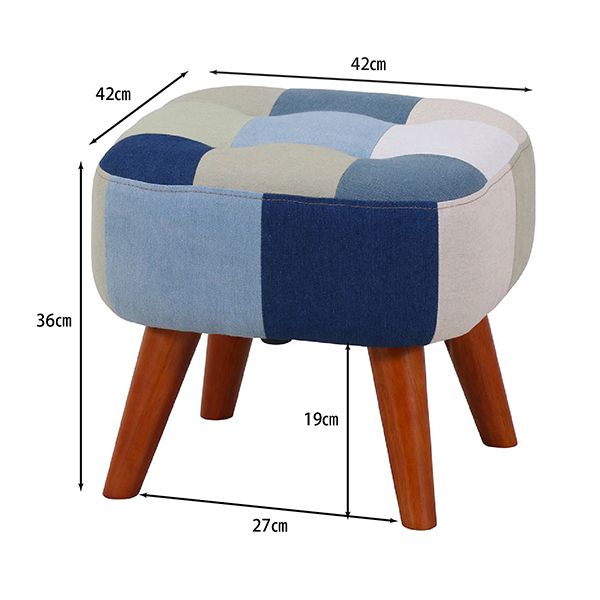 不二貿易 44340 パッチワークスツール デイジー デニム | 激安の新品