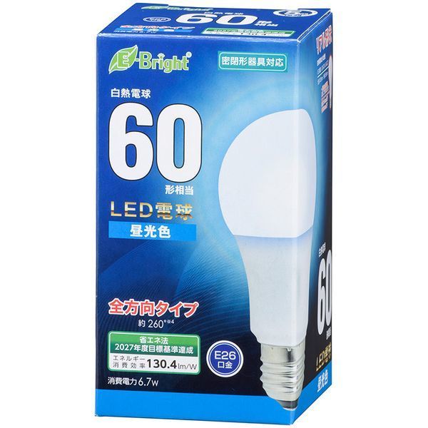 �I�[���d�@ LDA7D-G AG27 [LED�d�� E26 60�`���� �S���� �����F]