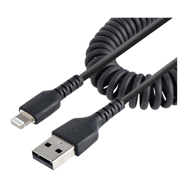 StarTech RUSB2ALT1MBC ubN [ϋvLightning-USB-AP[u (1m RC(Lk)^/A~h@ە⋭/MFiF/iPhone[dP[u/Apple(Abv)[d CgjO-USB ϊP[u/J[R[h)]