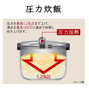 日立 RZ-H10EJ-R メタリックレッド [圧力IH炊飯器(5.5合炊き)] | 激安