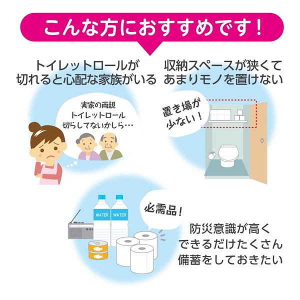 クレシア スコッティ フラワーパック トイレットペーパー 1.5倍長持ち