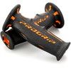 デイトナ D98029 PRO-GRIP スーパーバイクグリップ#601 耐震GEL 120mm 貫通オレンジ/ブラック