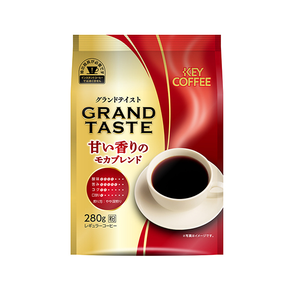 キーコーヒー KEY グランドテイスト甘い香りモカ (粉) 280g ×6