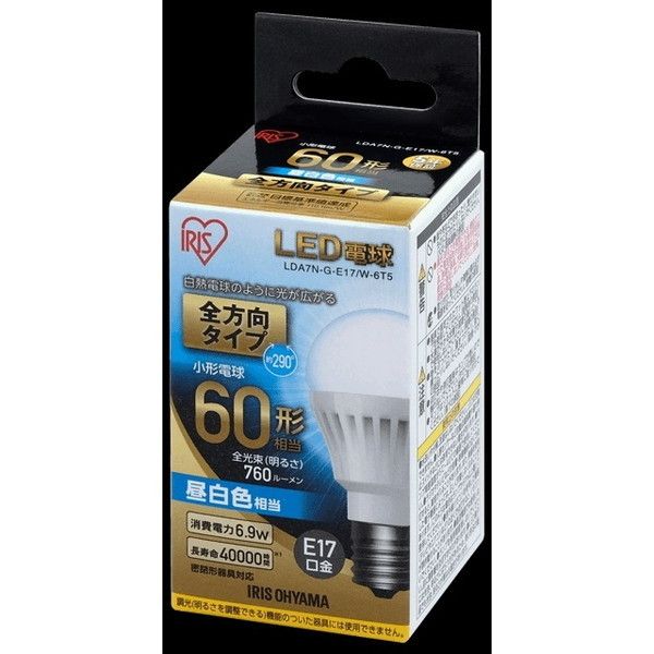 ACXI[} LDA7N-G-E17/W-6T5 ECOHiLUX [LEDd (E17E60WE760lmEF) ]