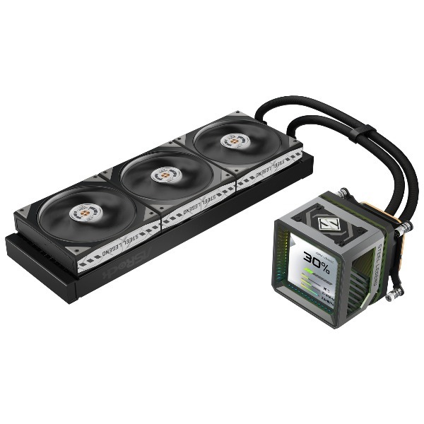 ASRock Steel Legend Dark 360 LCD [水冷CPUクーラー] | 激安の新品