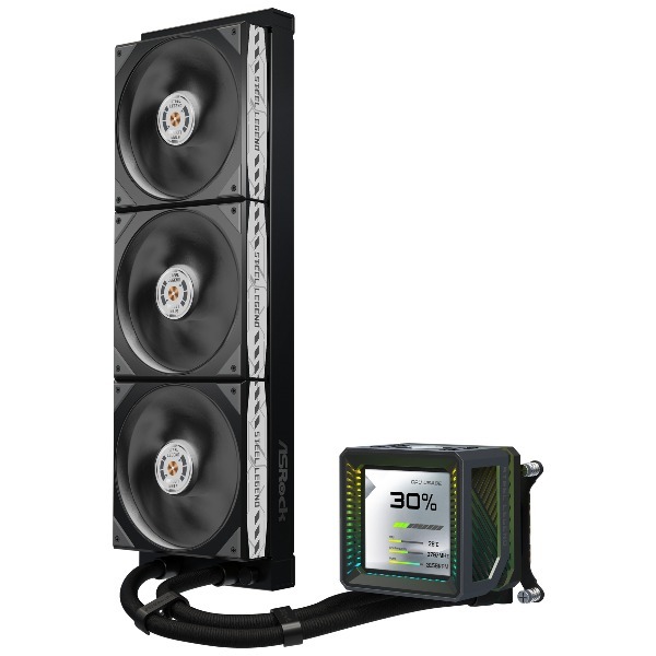 ASRock Steel Legend Dark 360 LCD [水冷CPUクーラー] | 激安の新品