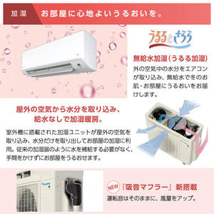 DAIKIN S363ATMS-W ホワイト うるさらmini MXシリーズ [エアコン (主に