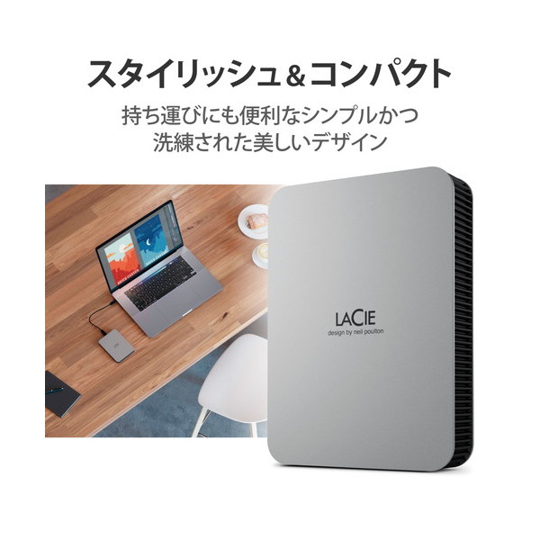 ELECOM STLP4000400 LaCie 外付け HDD 4TB ポータブル Mobile Drive