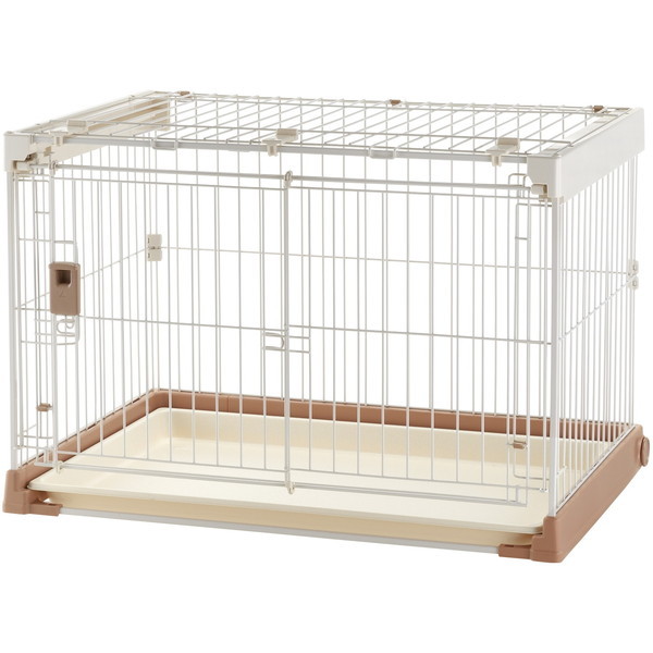 リッチェル Ricell 犬 ケージ cage ハウス ブラウン茶色  ベージュ リッチェル 犬用 サークル ケージ 木製 スチール 犬 Richell
